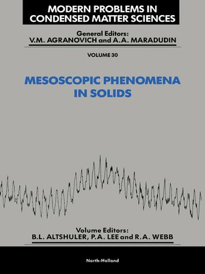 cover image of Mesoscopic Phenomena in Solids